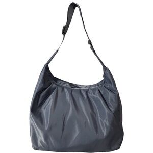 Metallic Baby Blue XL Hobo Purse w/Adjustable Shoulder Strap